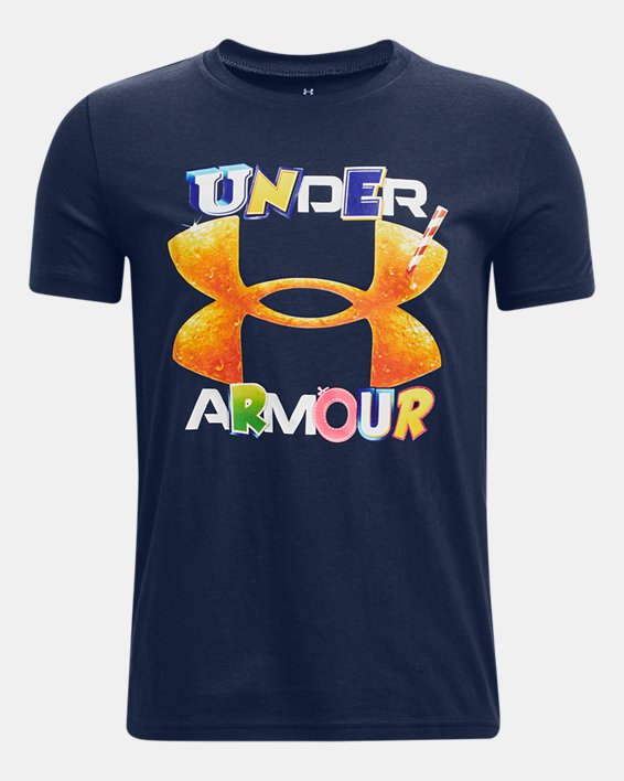 Boys' UA Endorsed Short Sleeve in Blue image number 0